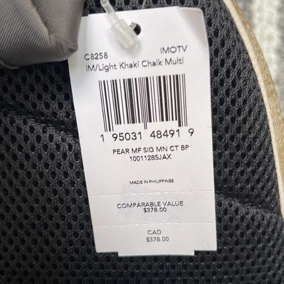 Coach Mini Court Backpack In Signature Canvas With Pear Light Khaki Chal… - Picture 11 of 14